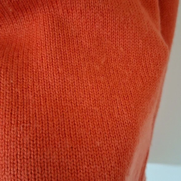 Michel Rene Women's Orange Double-Breasted Wool/Angora-blend Cardigan (Size M) - Picture 9 of 9